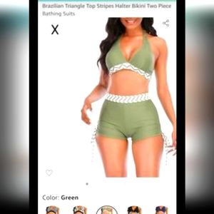 Brand New Adisputent Boy Shorts Bikini Small X